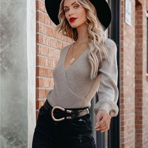 VICI Abbey drape knit sweater